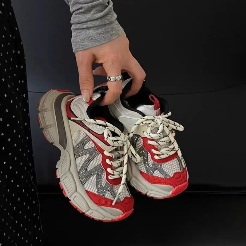 Jungen Mädchen Chunky Laufschuhe Atmungsaktives Mesh Dicke Sohle Bequeme Freizeitschuhe 2026 Neue Mode Kinderschuhe – Detail 5