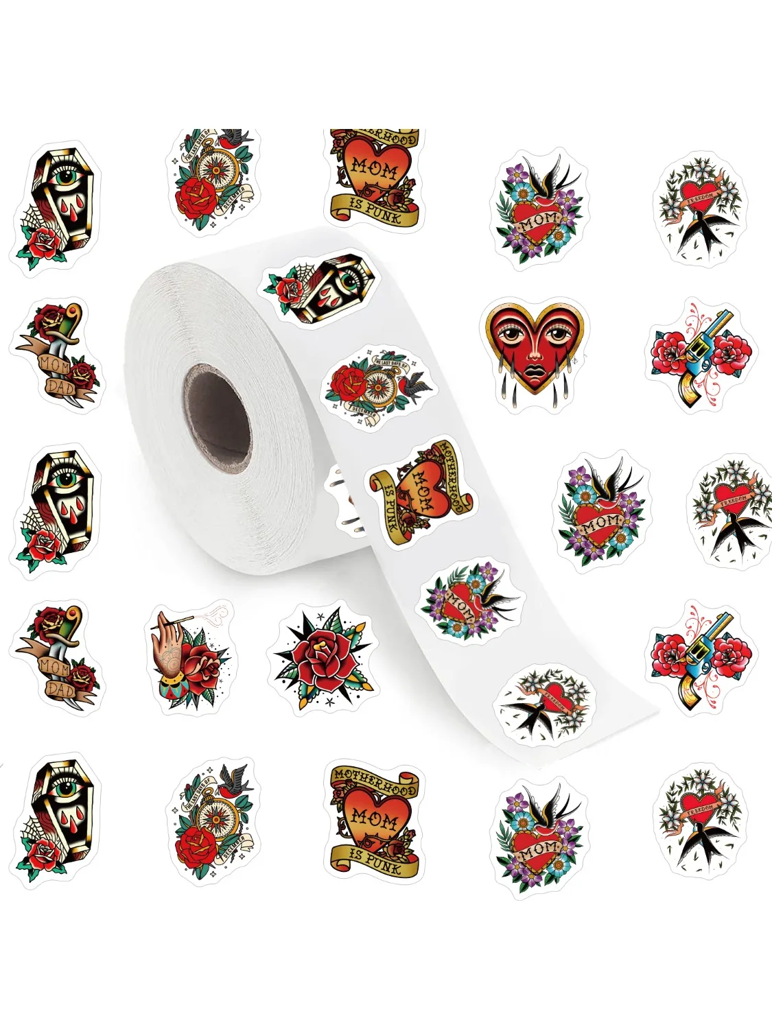 AliExpress NONE 500pcs Old School Graffiti Sticker, Aesthetics Decal Self Adhesive Scrapbooking Envelopes Handmade,Party Supply Cycling Gear