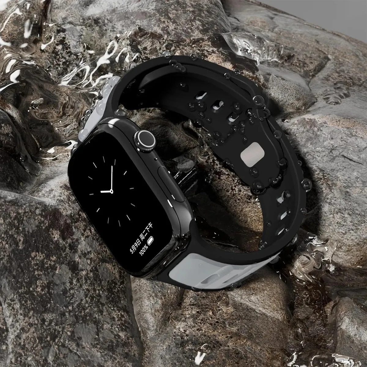 ل Iwatch سلسلة 11 10 9 8 7 6 5 4 SE3 الترا 1 2 سيليكون حزام الرياضة الفرقة ل أبل 49 مللي متر 46 مللي متر 45 مللي متر 44 مللي متر 42 مللي متر 2026 40 مللي متر