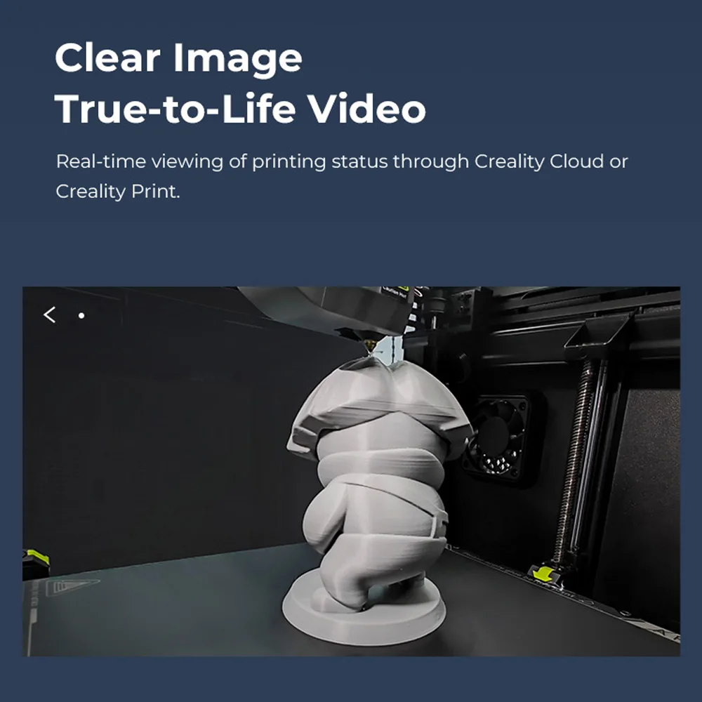 Creality K1 Max AI Camera HD Quality Intelligent Assistant Support Real Time Viewing Lapse Filming for K1/K1C/K1 SE 3D Printer view 3