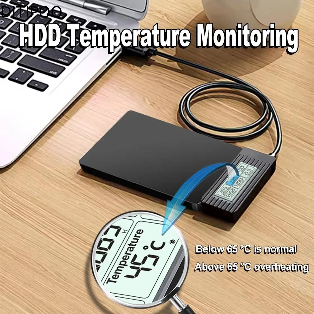 Digital Display USB 3.2 To Sata Adapter Digital Screen Display USB3.0 Hard Drive Converter Converter Cable External Use