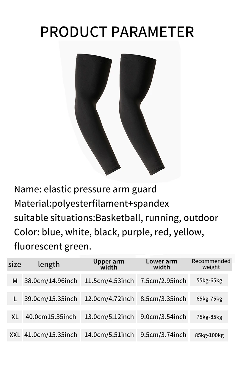 Herren Übergrößen Eisseide Armstulpen, UV-Schutz Rutschfeste Kühlende Ärmel für Sport Radfahren Basketball Outdoor – Detail 9