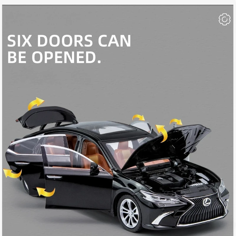 1:24 ES300 سبيكة سيارة نموذج دييكاست ولعبة المركبات المعدنية سيارات لعبة نموذج جمع عالية محاكاة هدية للأطفال