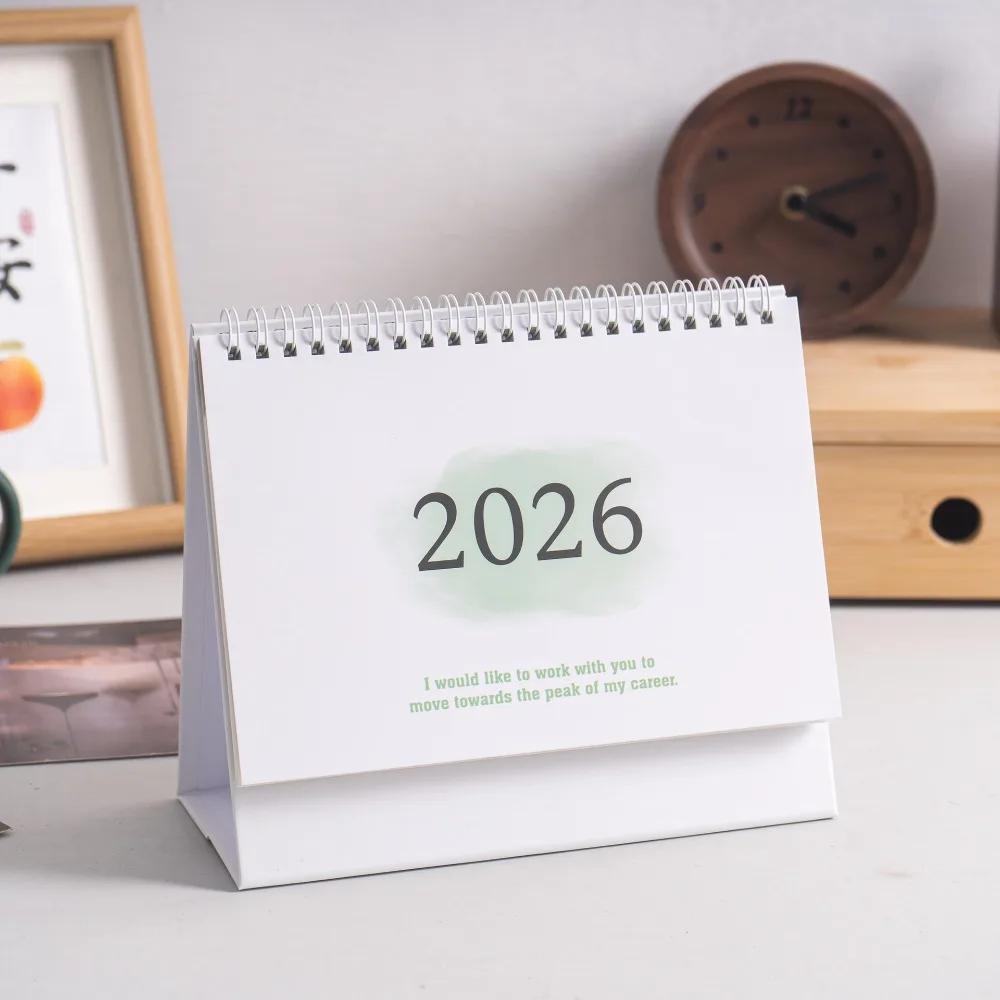 

Gifts Coil 2026 Desk Calendar Portable Monthly Daily Planner English Calendar Books Mini Calendar Desktop Decoration