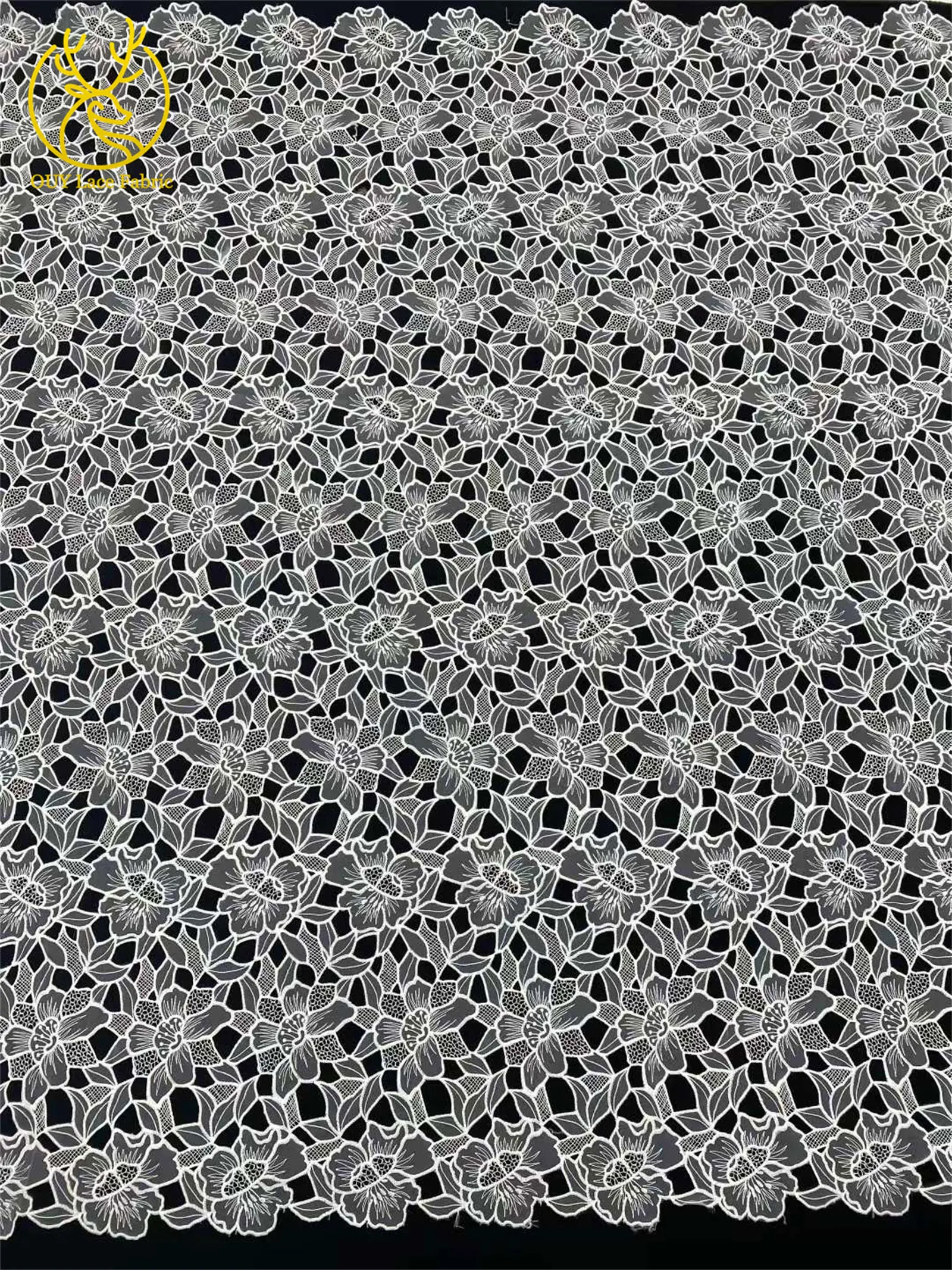 Eleganter französischer Mesh-Spitzenstoff 2026 Luxuriöser afrikanischer Stickerei-Tüll für Braut- und Abendkleider DIY Nähen 5 Yards – Detail 10