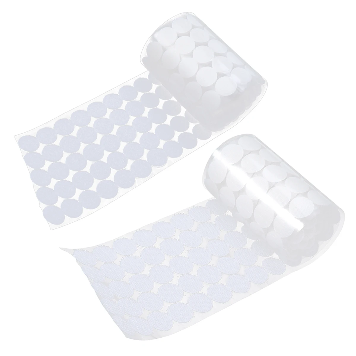 

900 Pcs Double Sided Adhesive Hook Loop Tape Dot Sticker Round Circle Waterproof Strong Sticky Backing Film