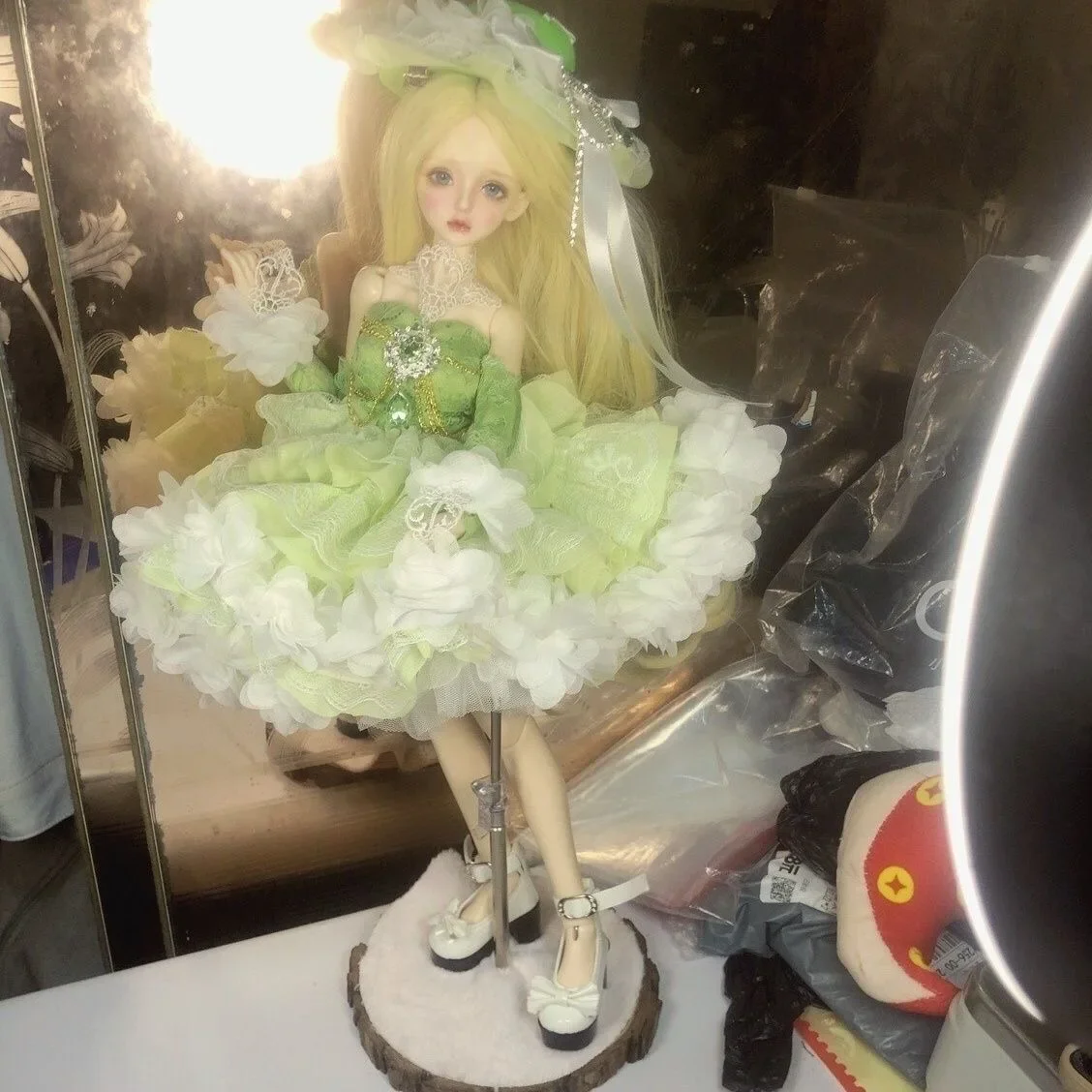 Doll clothes customized multi-color fluffy skirt 1/3 1/4 1/6 BJD dress
