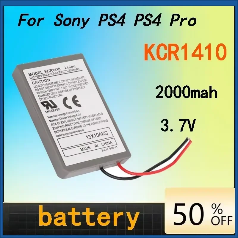 

New 10Pcs 2000mAh KCR1410 Replacement Battery for Sony PS4/PS4 Pro for CUH-ZCT1E CUH-ZCT1U CUH-ZCT2 CUH-ZCT2U Gamepad