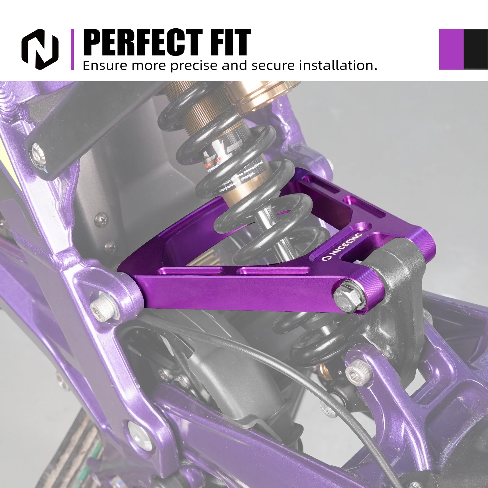 NICECNC For Surron X S L1E Segway X160 X260 Electric Bike Reinforced Shock-absorbing Triangle Bracket Aluminum Black Blue Purple