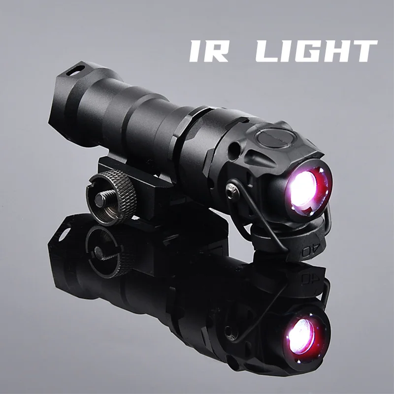 WADSN Airsoft KIJI K1 IR Illuminator Tactica Scout Light Hunting Weapon Led Flashlight Fit Rifle AR15 Gun 20mm Rail Accessories