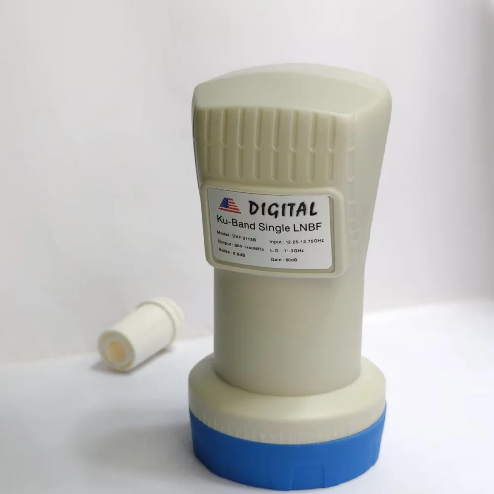 Digital Ku-Band Universal Single LNBF 9.75/10.6GHz Low Noise Single Output Satellite LNB For FTA Dish TV