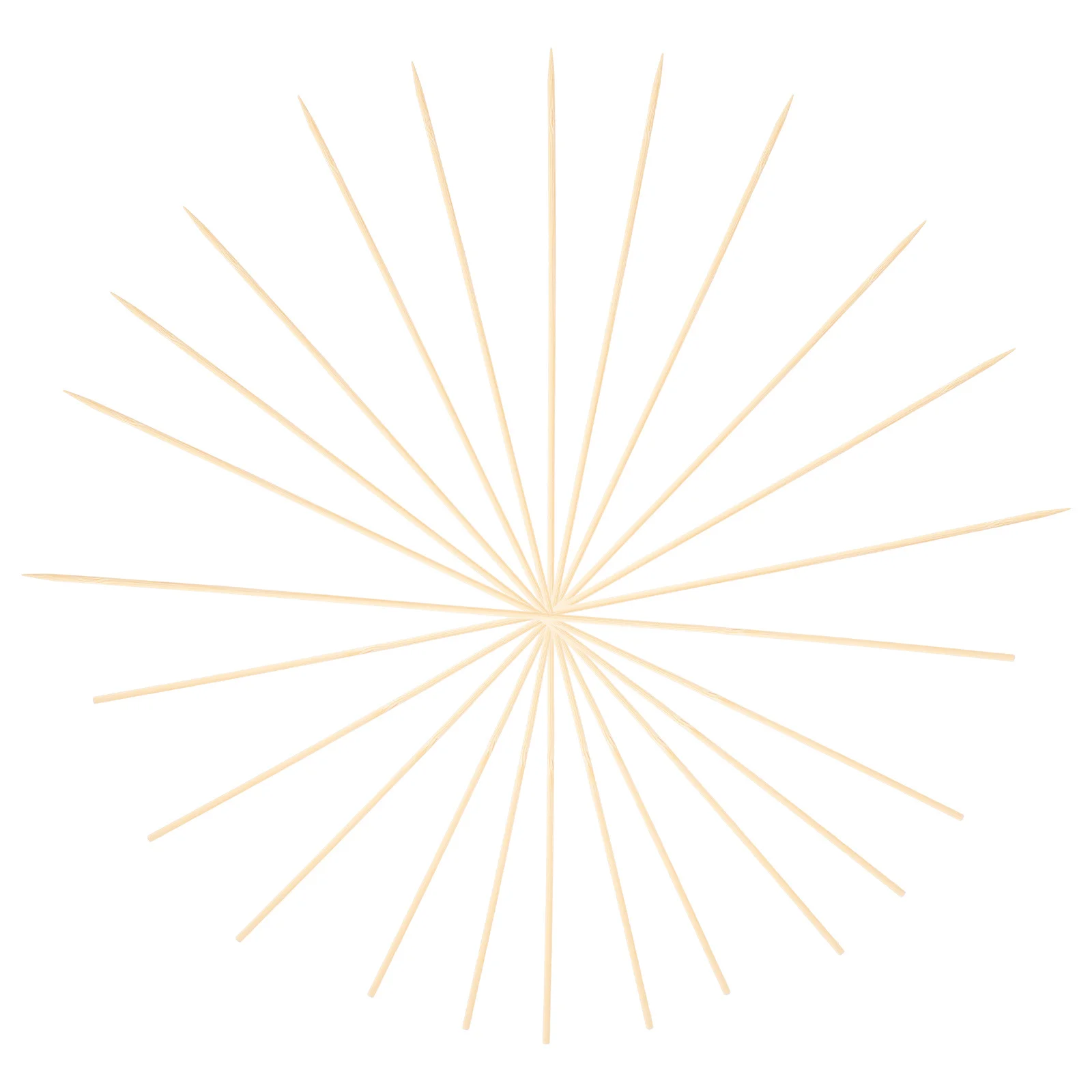 

2Packs Bamboo Skewers Sharp Rotating Skewers 50cm Durable Food Picks for Meat Seafood Vegetables Party Wedding