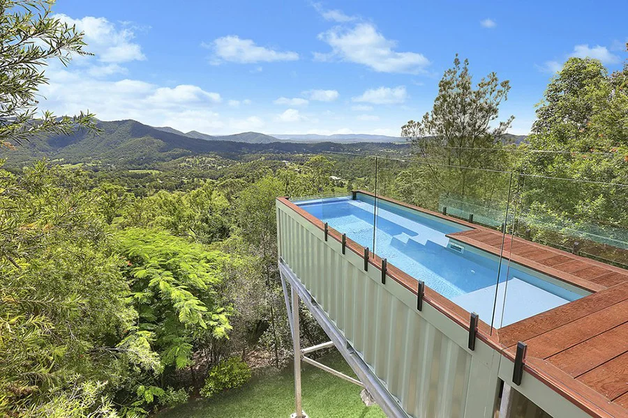 Prefabricated Shipping Container Swimming Pool Waterproof Large Capacity Modular Pool for Villa Hotel Outdoor Water