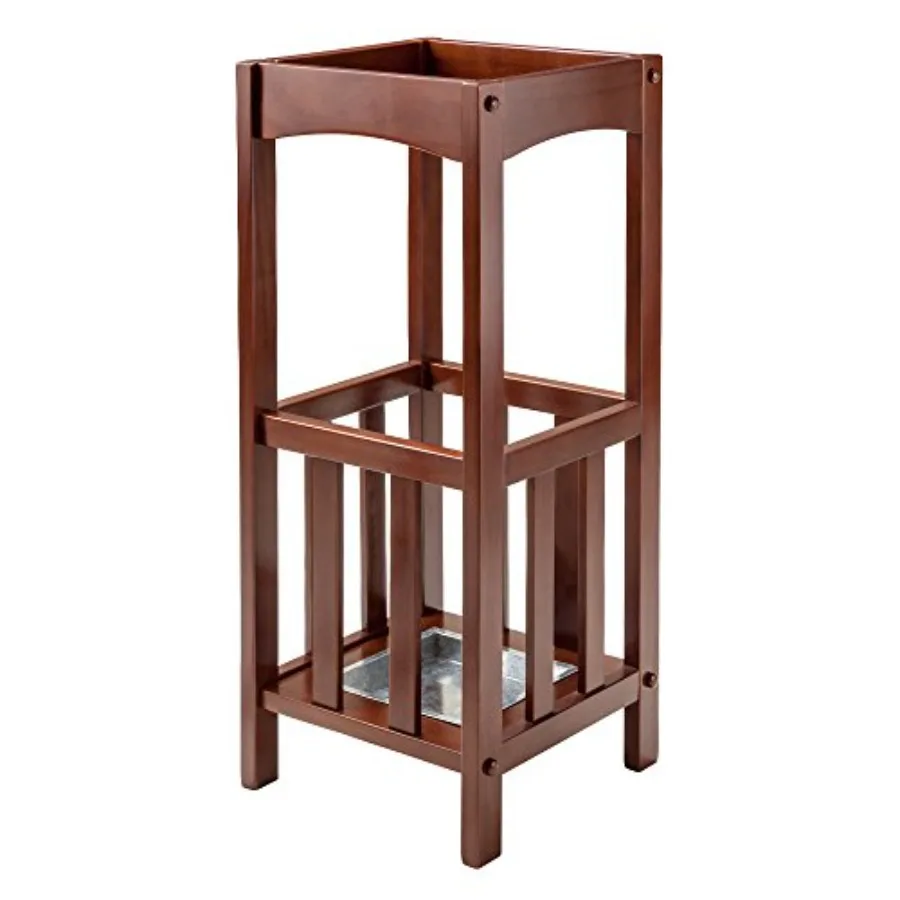 

Rex Umbrella Stand with Metal Tray Walnut 94712