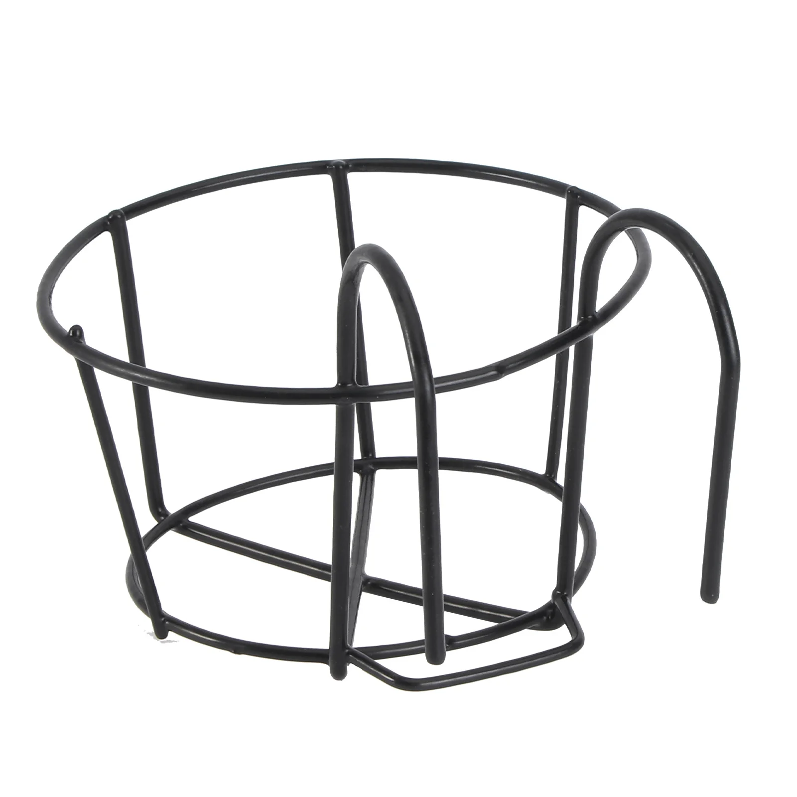 

Iron Plant Stand Size S Black Metal Flowerpot Holder Durable European Style for Succulent Tabletop Balcony Indoor Outdoor