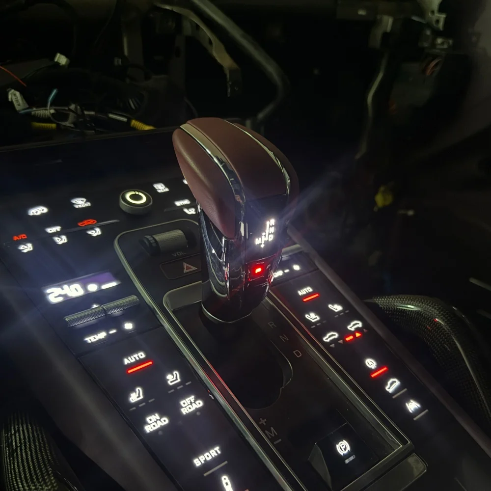 Replacement Leather Lighted LED Car Handle Gear Shift Knob for Cayenne 955 957 958 958.2
