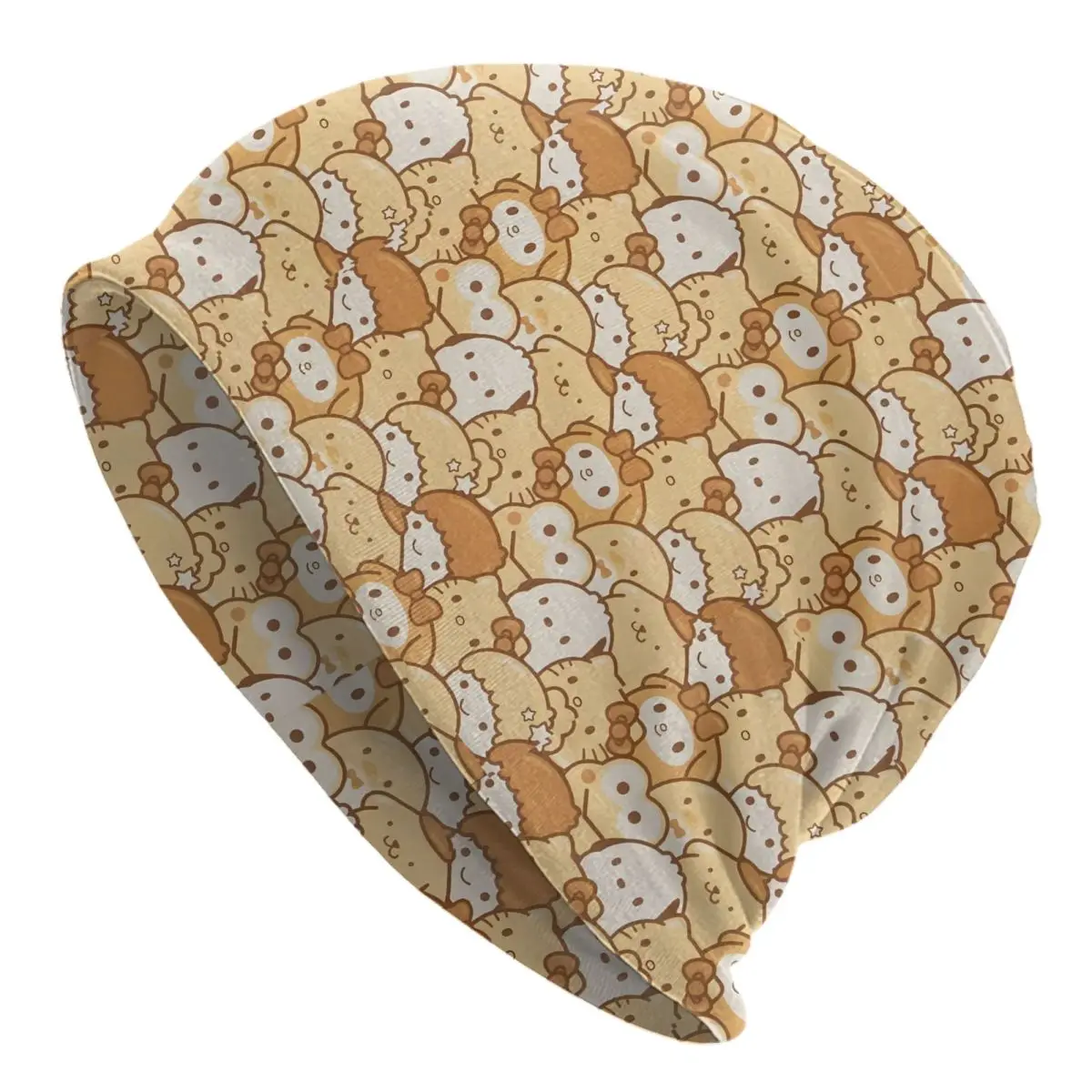 

Custom Pompompurin Bonnet Hats Hip Hop Knitted Hat For Women Men Autumn Winter Warm Cute Dog Skullies Beanies Caps