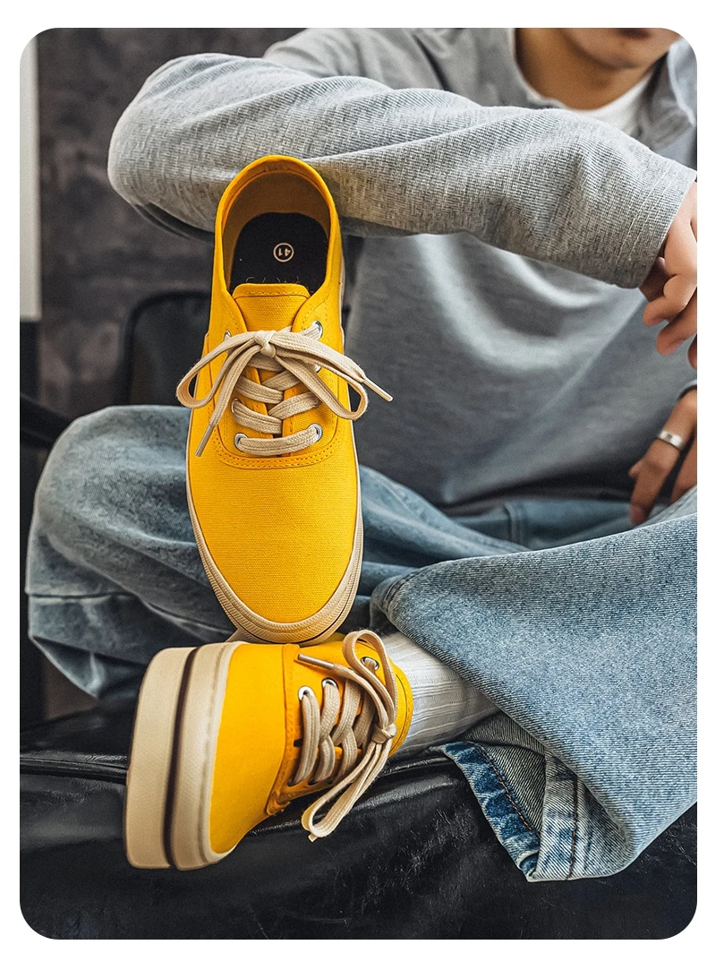 Sommer-Herren-Segeltuchschuhe, bequeme, atmungsaktive, lässige Turnschuhe, modische, niedrig geschnittene Designer-Schuhe für Herren, Vulkanisationsschuhe – Detail 19