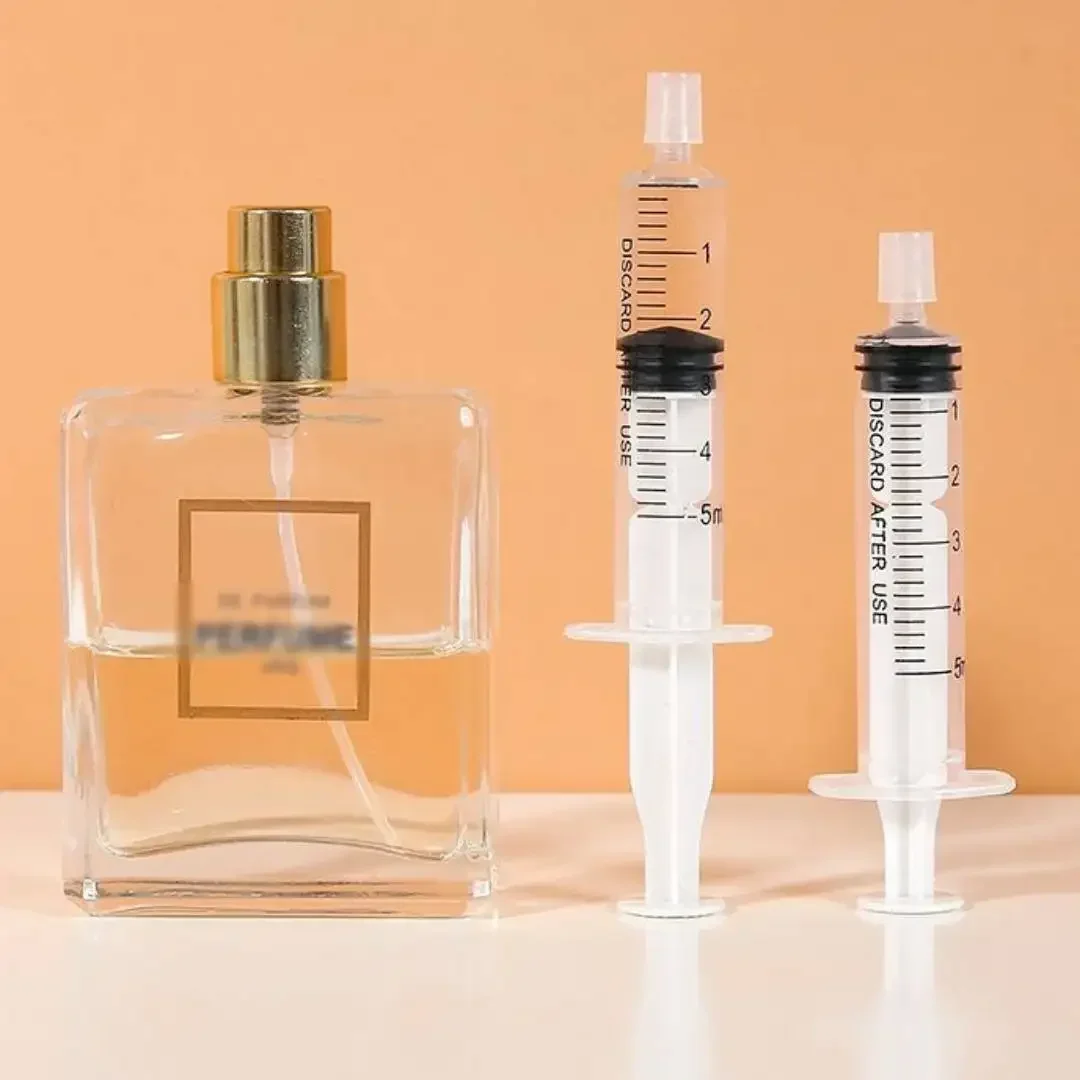 10pcs Liquid Syringe Perfume Dispenser Syring Fillable Liquid Syringe Travel Cosmetic Dispenser