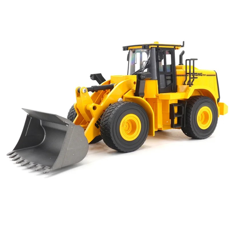 Huina 1552 11 Channel 1/16 Scale RC Wheel Loader Simulation Electric Engineering Vehicle Model For Hobby Collectors Toy Gift