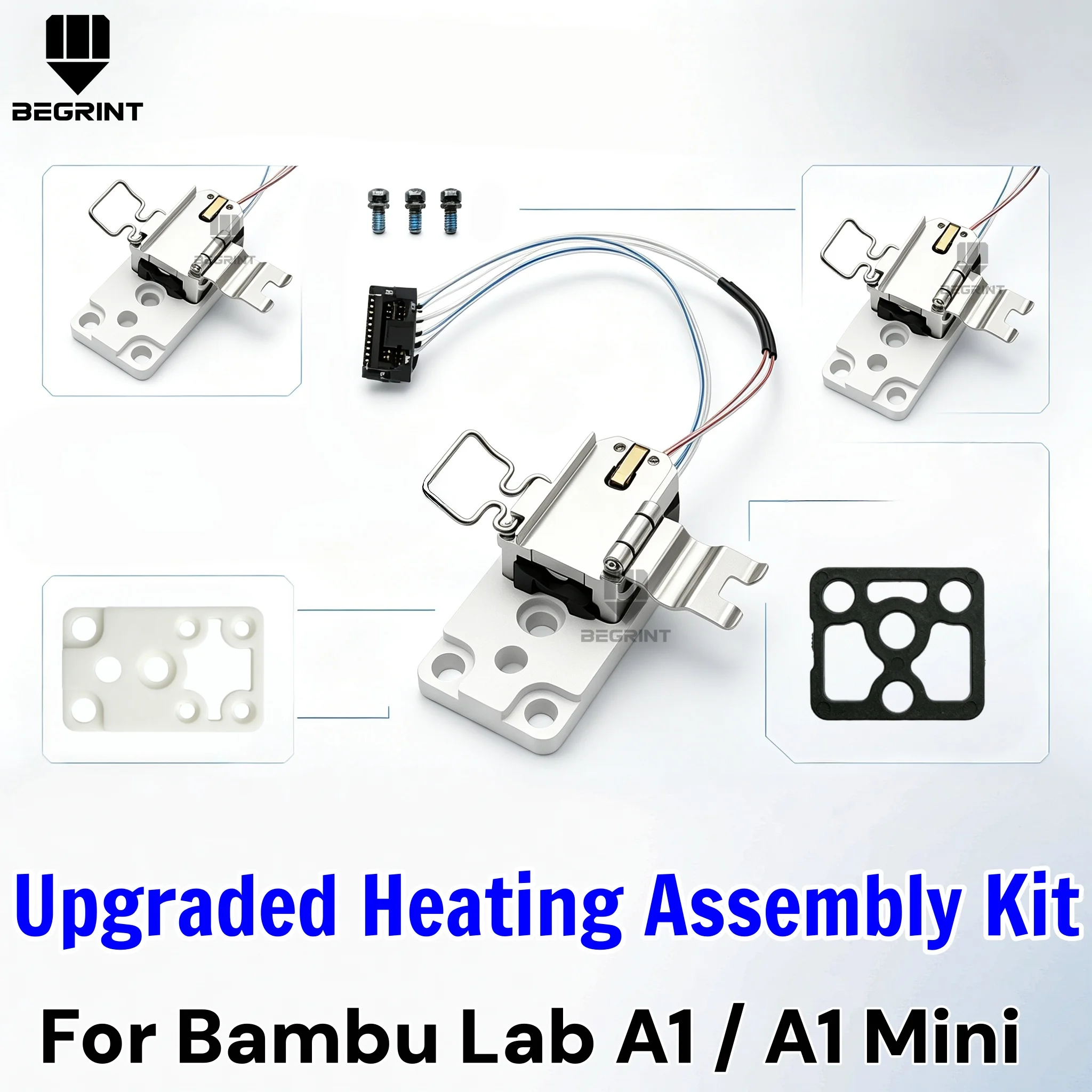 �y�Z�[�����zBambu Lab A1 / A1 Mini�p�A�b�v�O���[�h�Ńq�[�e�B���O�A�Z���u���L�b�g�A�Z���~�b�N�z�b�g�G���h�u���b�N�i�q�[�^�[�A�T�[���X�^�b�g�t���j3D�v�����^�[�������i