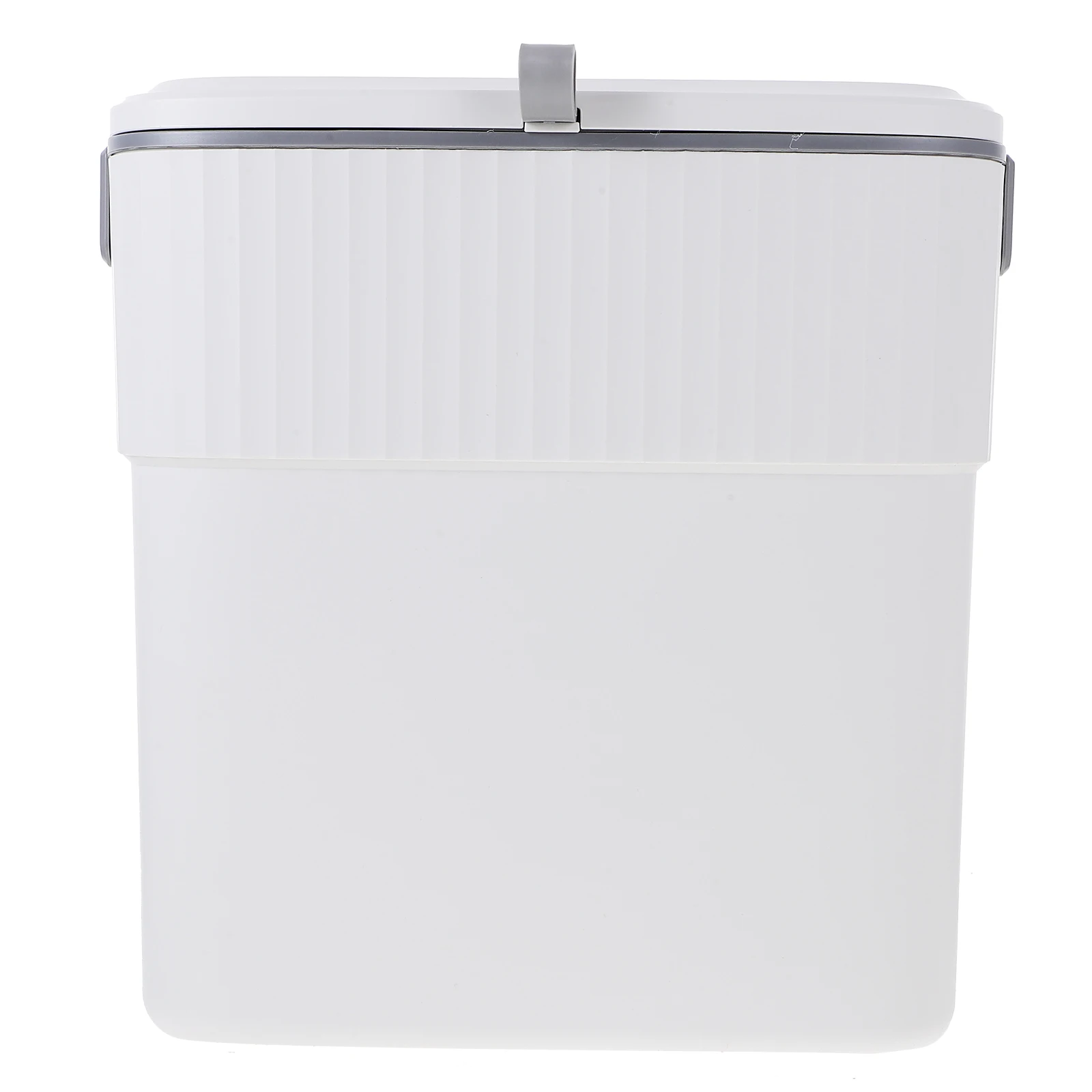 

Automatic Kitchen Garbage Can 9L Sliding Lid Enlarged Opening Cabinet Mounted Pull Lift Spring Buckle Dustbin Bucket Easy