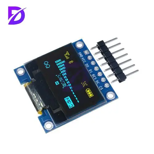 

0.96-inch Monochrome Oled Lcd Display Module With 7pin Control Chip Ssd1306 Supporting Spi/ic
