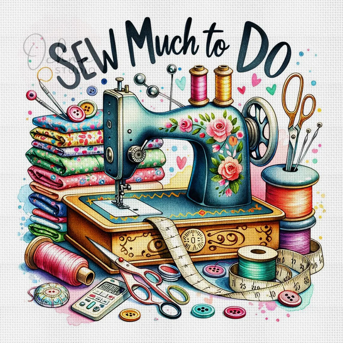 Joy of Sewing Kreuzstich-Set zum Selbermachen, 11CT-Stickerei, Heimwanddekoration, Geschenk, handgefertigtes Material, rahmenlos, halbfertig, 36 x 36 cm
