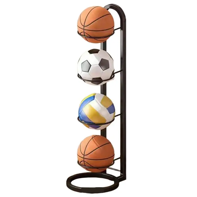 

Ball Storage Holder Free Standing Garage Sports Equipment Organizer Multipurpose Easy To Assemble Ball Organizer For Basketball