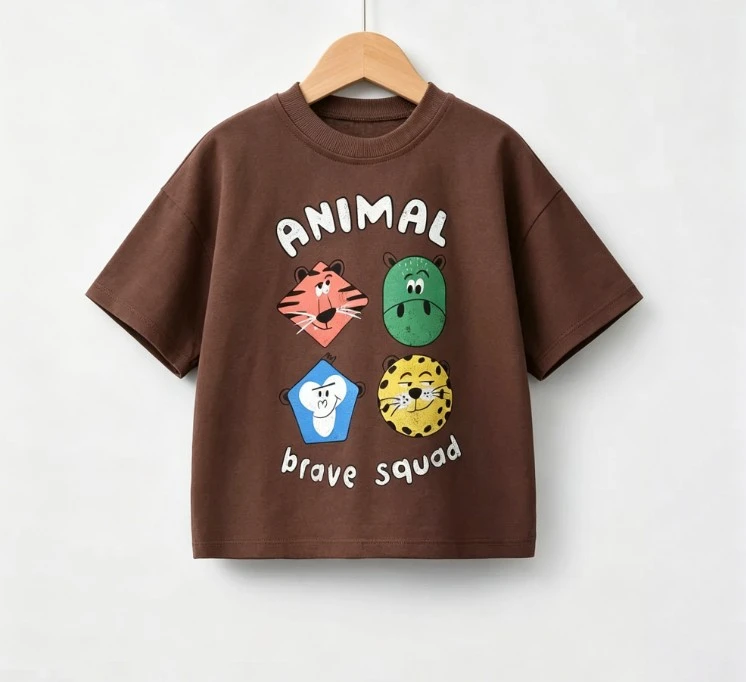 Boys And Girls Cute Graphic T Shirt Small Kid Casual Cotton Tops Toddler Thin Tees Fashion Sample Clothing Baby Costume Wear Top