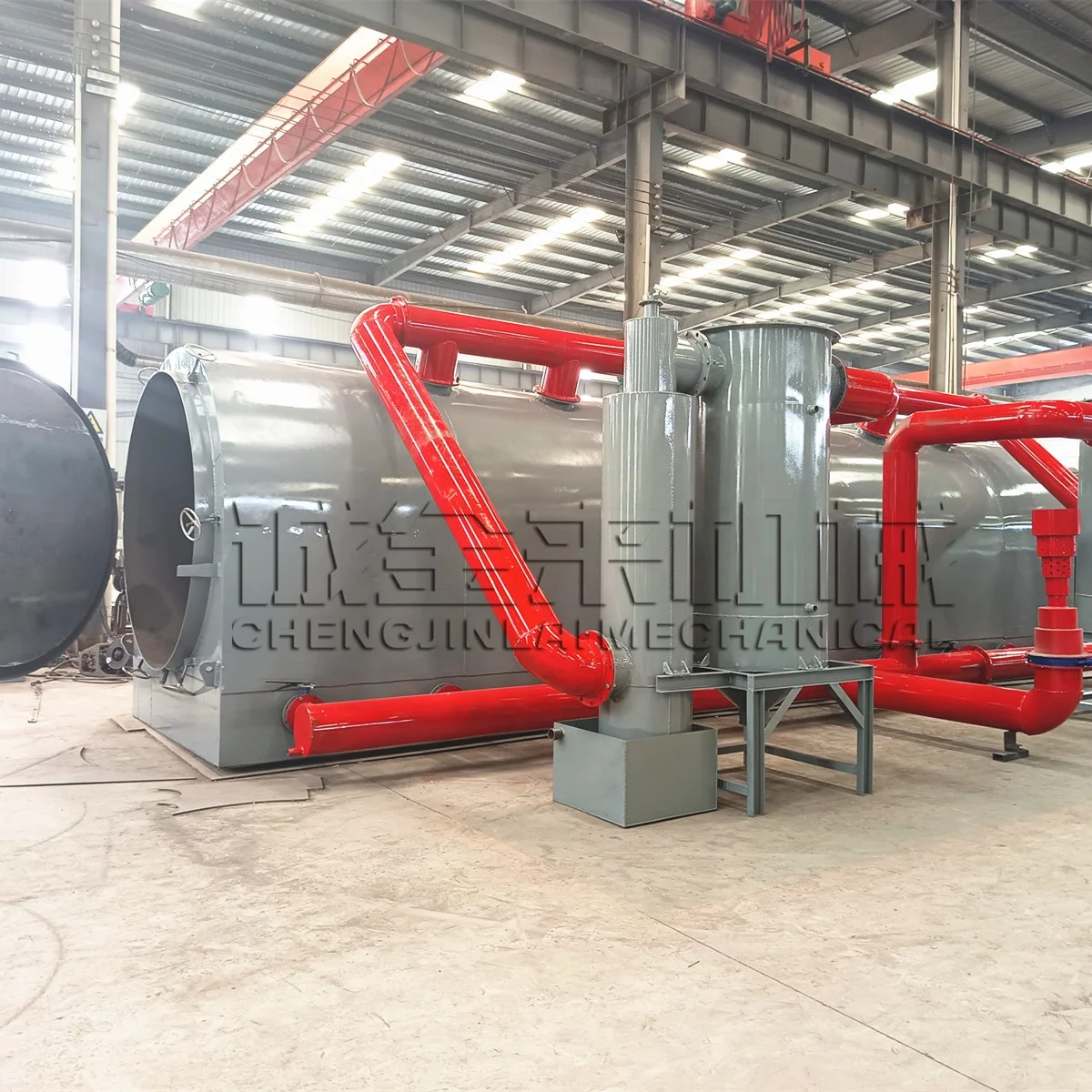Horizontal Smokeless Carbonization Furnace with High Carbonization Rate, BBQ Charcoal Production Line Small Wooden Biochar Kiln