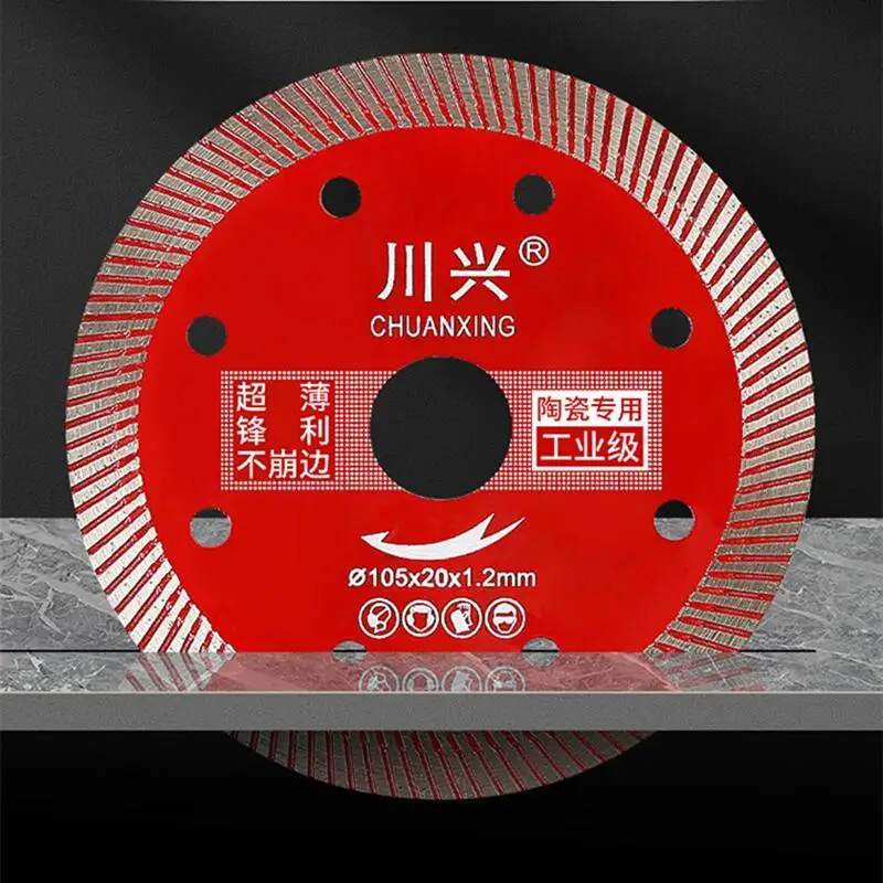 Dia 105mm Super Thin Diamond Turbo Saw Blade Cutting Discs for Porcelain Ceramic Tile Granite Cutting Tools Diamond Blades Disc