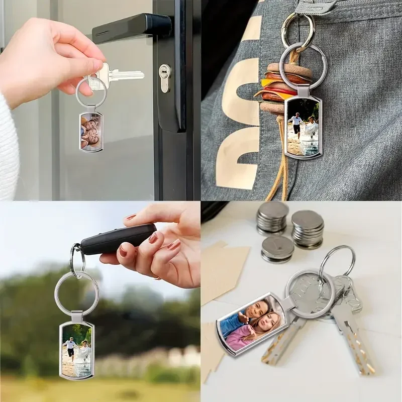 Personalized Photo Keychain Personalised Keyring Custom Picture DIY Keyring Graduation Gift Sister Friend Party Birthday Gift view 4