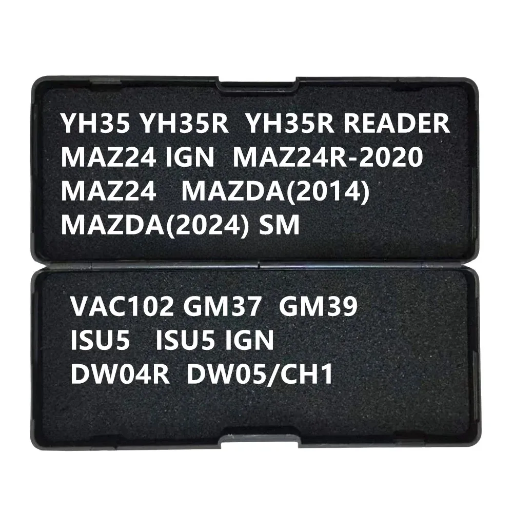 

Инструменты LISHI: YH35, YH35R, YH35R READER, MAZ24ign, MAZ24R-2020, MAZ24, MAZDA(2014), MAZDA(2024), VAC102, GM37, GM39, ISU5, ISU5ign, DW04R