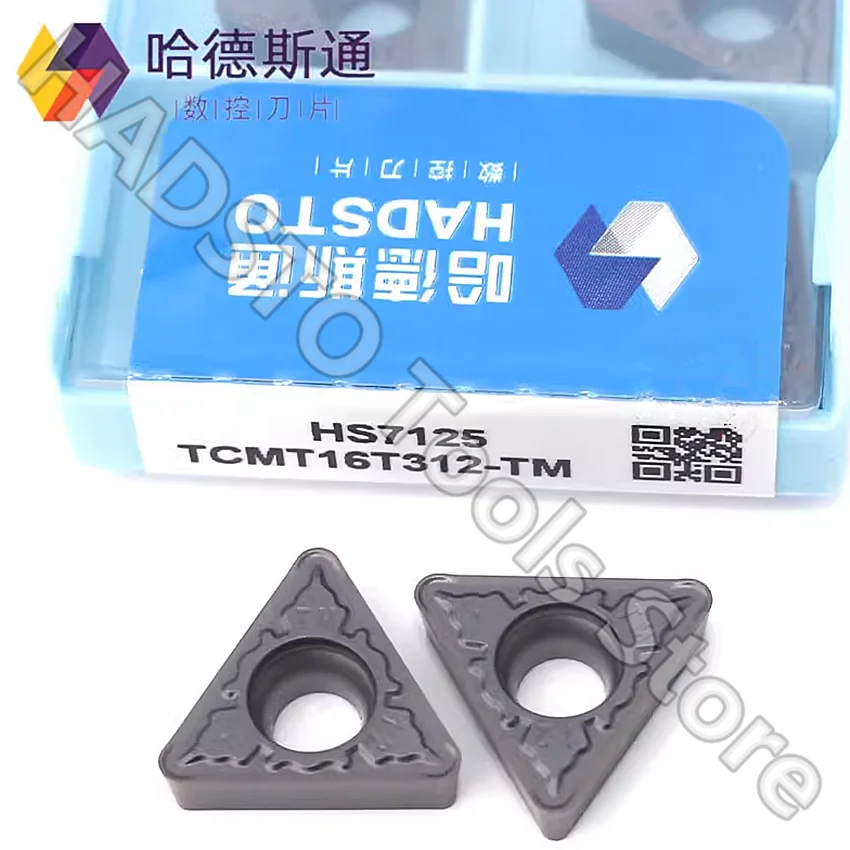 TCMT16T312-TM HS7125 TCMT16T312-TM TCMT16T312 HADSTO CNC carbide inserts Turning inserts For Steel, Stainless steel, Cast iron