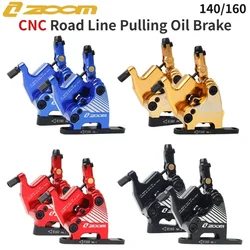 ZOOM HB-110 Aluminum Alloy Road Bike Disc Brake CNC Double Piston Oil Pressure Brake Caliper 140/160mm Bicycle Accessories