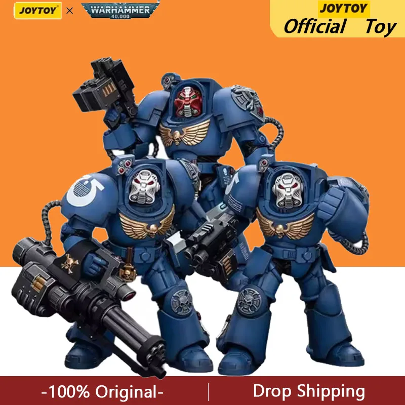 

【In Stock】JOYTOY Warhammer 40K Ultramarines Terminator Squad 3PCS 1/18 Action Figure Model Toys