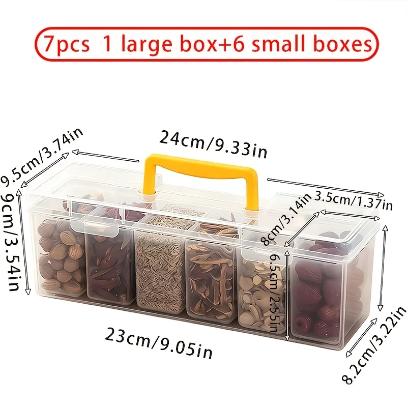 7Pcs Airtight Spice Container - Food Storage Small review and price