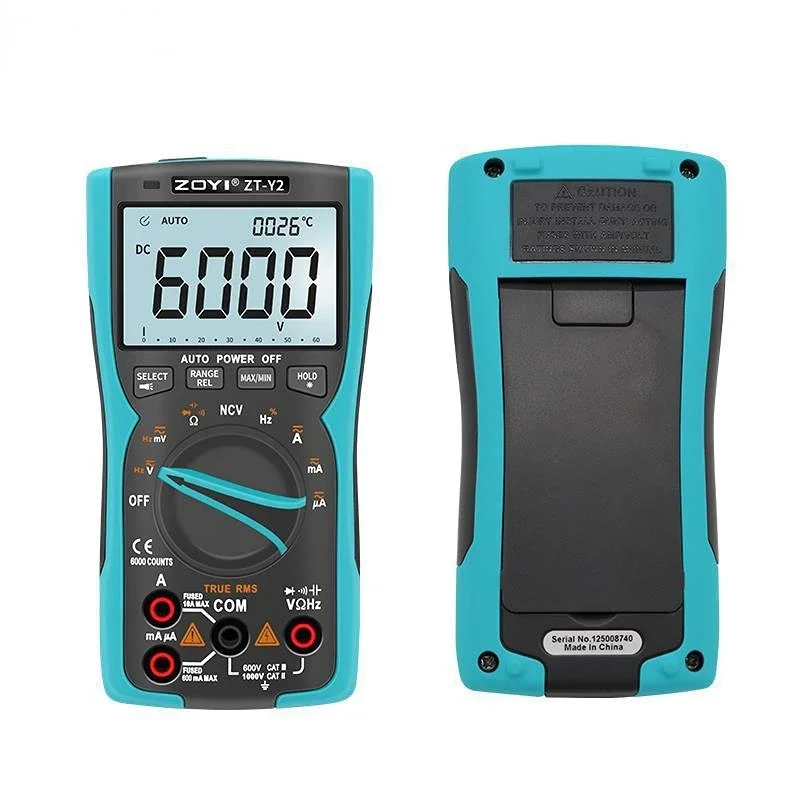 Display de Alta Precisão Medição True Rms 9999 Caracteres Zoyi-zt-y2
