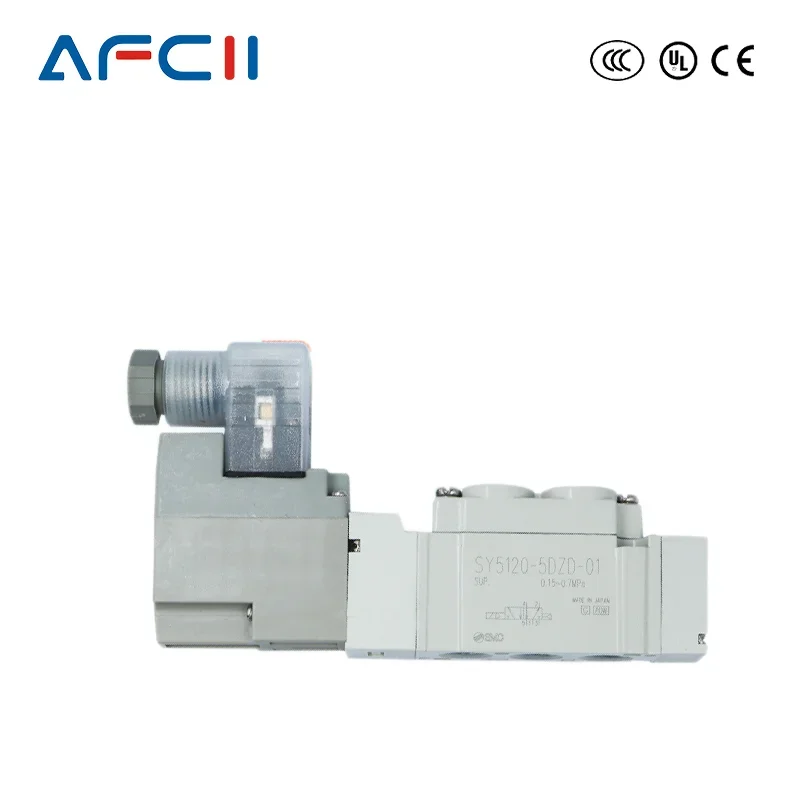 SY3120 5DZ M5 SY5120 5DZ 01 SY7120 válvula solenoide de Control neumático tipo SMC de alta calidad 5 puertos 2 válvula solenoide SY5120-5DZD-01