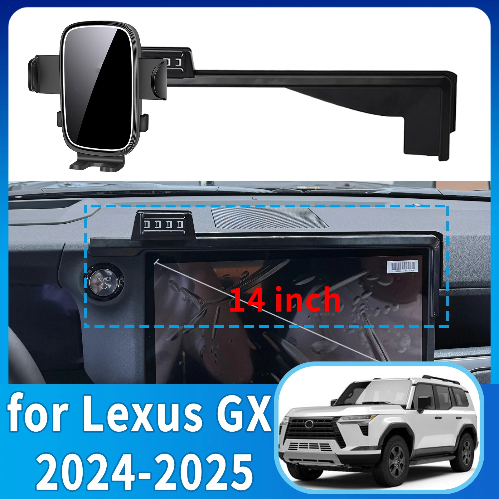

fit for Lexus GX 2024 2025 550 550h GX550 Phone Holder, Dashboard Screen Mount Bracket Easy Installation​​ Car accessoires