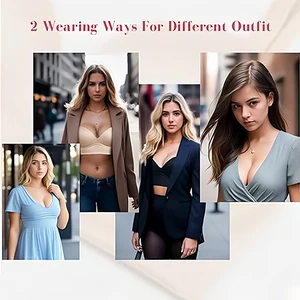 DIMMKOF تغطية كاملة للظهر ادفع حمالات الصدر النسائية إخفاء الدهون كأس عميق ملابس داخلية الدهون تنعيم UPLFT حمالة صدر underwire لتمثال نصفي كبير أعلى 6 مبيعات ممتلئة ساخنة - رقم 2