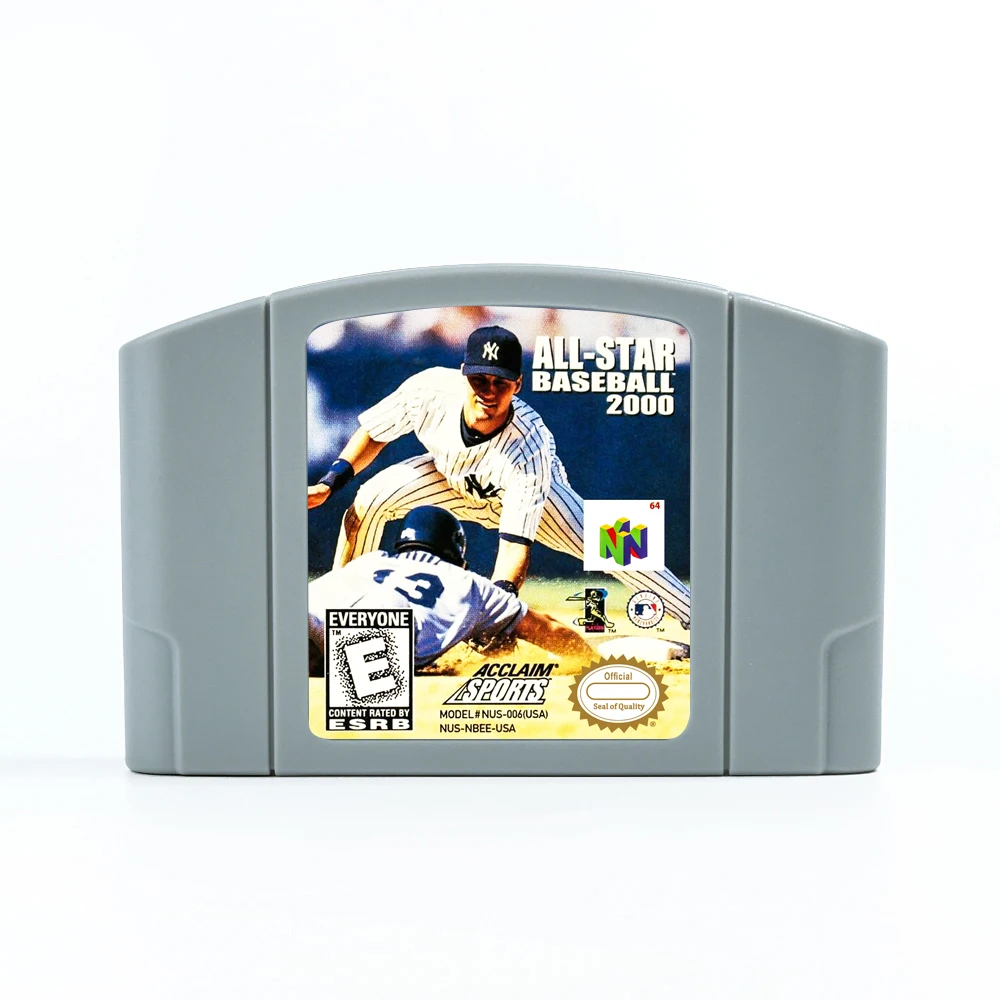 All-Star Baseball 2000 Game Cartridge for 64 Bit NTSC USA  Consoles N64 Game Card