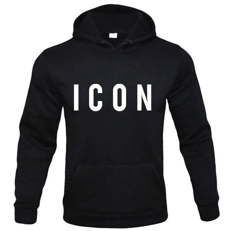 

New Autumn Winter Fashion Hoody Letter Printed Trend Brand Men's Hoodies Sweatshirts Plus Fleece Pullover Hip Hop Streetwear