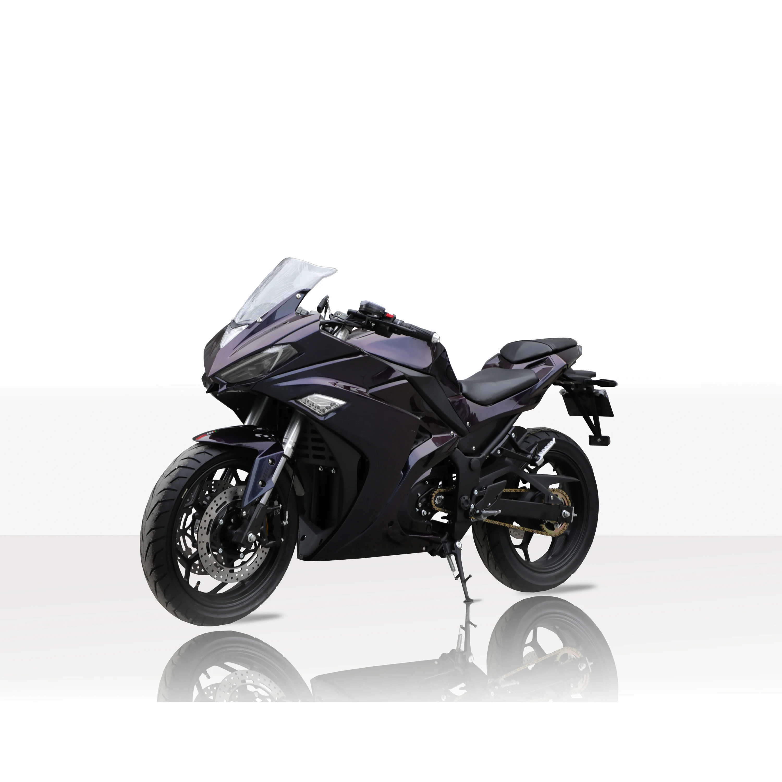 Luyuan Motorcycle Hottest R3 Chameleon Color 4000W Middle Chain Moto Brembo Electric Motorcycle Calipers