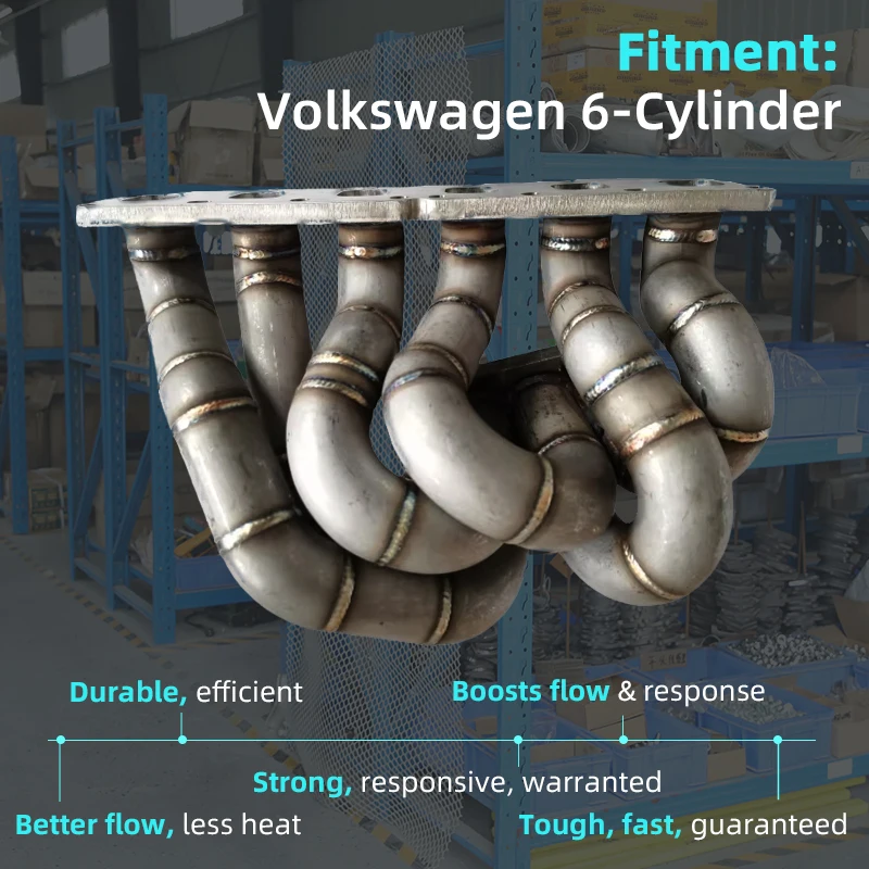 For Exhaust Manifold for Volkswagen 6cylinder Engine 3.2 Liter with Engine Code Letter BUB BFH