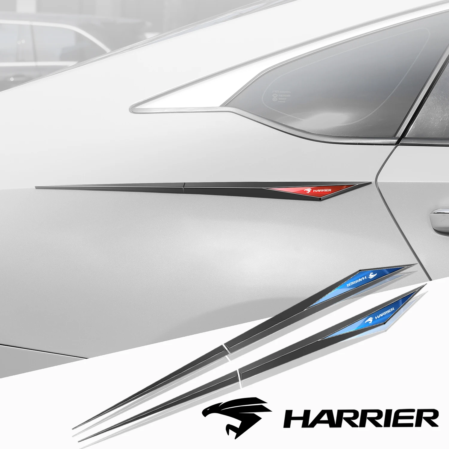 

2pcs car stickers TPU car accessories para auto for Toyota harrier