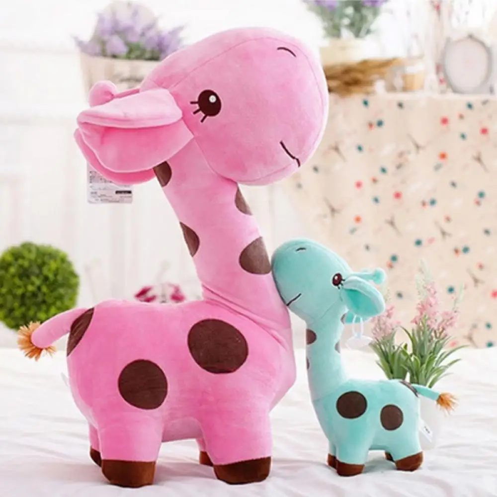 Presente bonito casamento aniversário bebê brinquedo de pelúcia animal veado boneca 18cm girafa de pelúcia