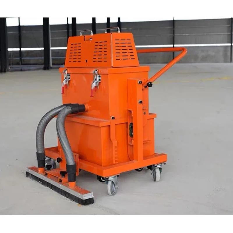 Picture 6: Dual Hose Floor Vacuum Cleaner Hand Push Wheeled Dry Dust Debris Collecting for Property Construction Site Sanitation Customized