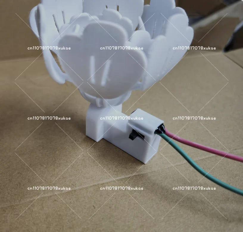 

Mini Electric Flower Petal Opener Mini Mechanical Petal Opener Simulation Opening and Closing Device DIY Petal Prop DIY